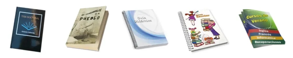 Diferentes tipos de encuadernación para imprimir TFG, TFM, tesis y programaciones didácticas